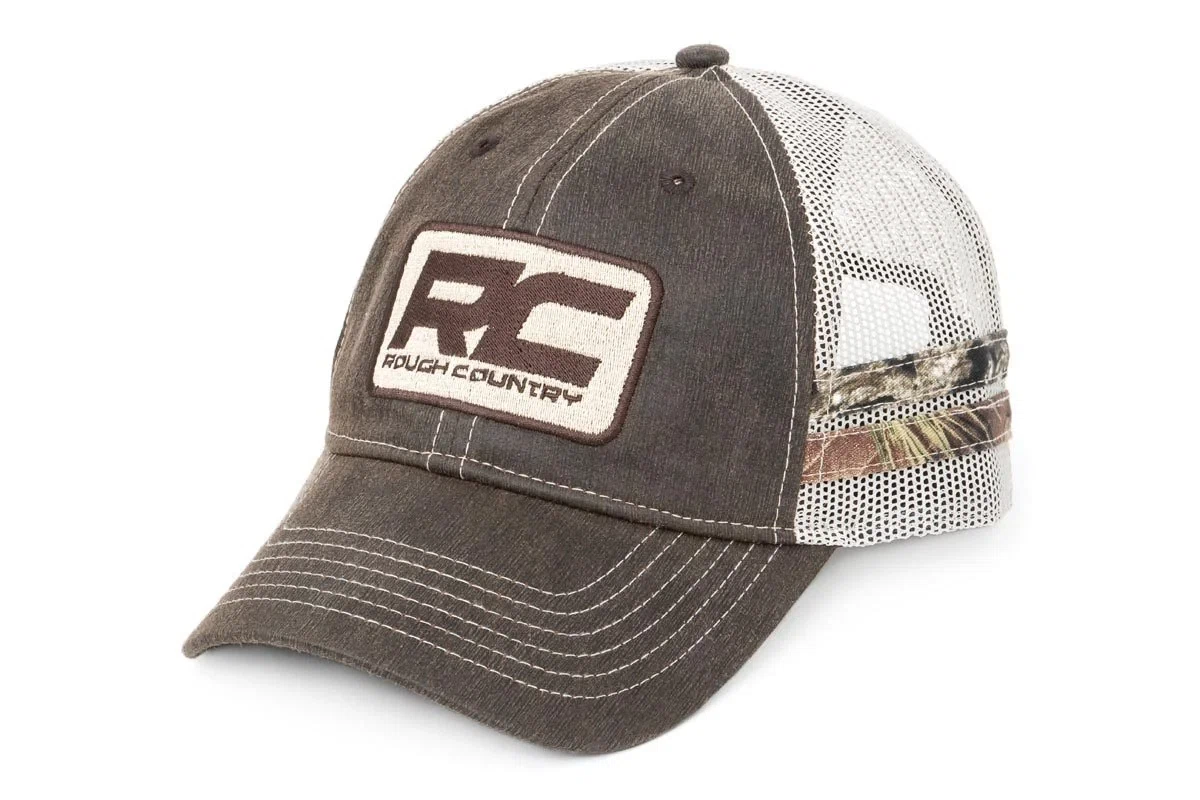 Rough Country Hat - Mesh - Rough Country Patch - Brown_Camo - 84121